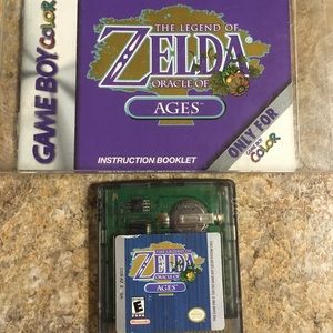 Legend of Zelda Oracle of ages Gameboy color game